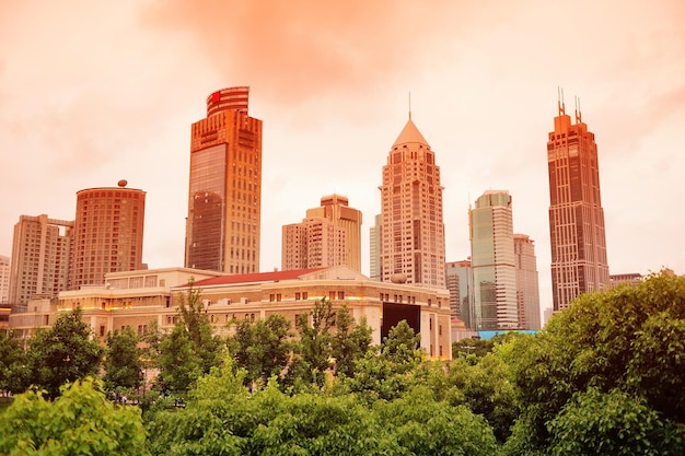 Foto gratuita grattacieli di shanghai