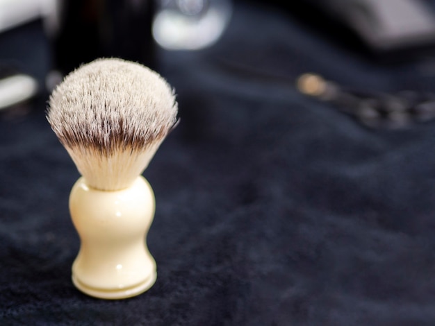 Shave brush with copy space