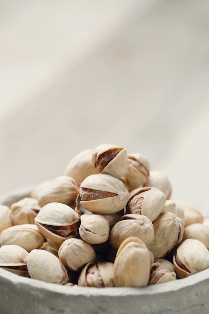 shelled pistachios, closeup