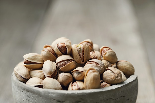 shelled pistachios, closeup