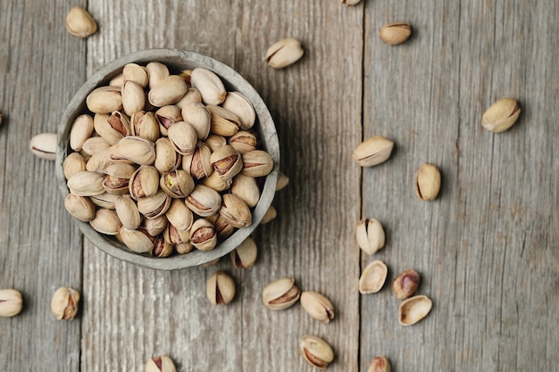 shelled pistachios, closeup