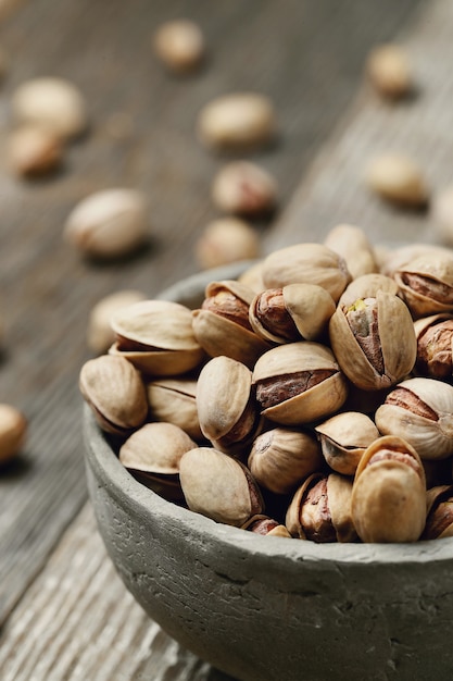 shelled pistachios, closeup