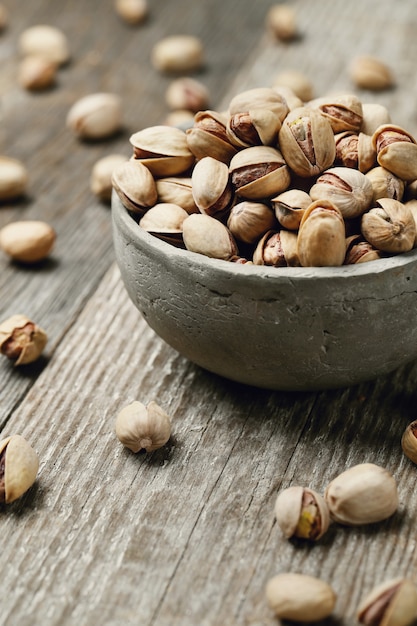 shelled pistachios, closeup