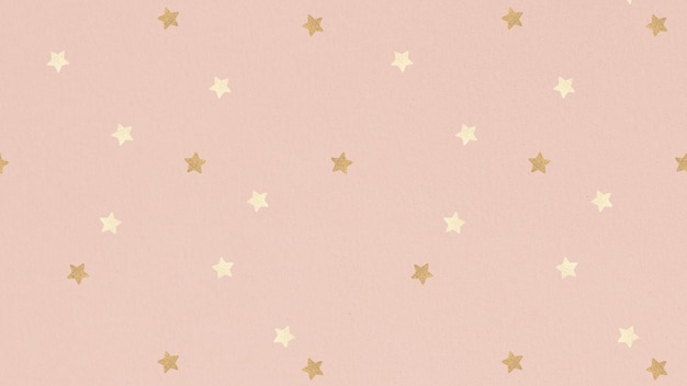 Free photo shimmering gold star patterned background