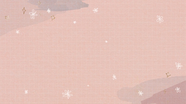 Free photo shimmering stars on a watercolor grid