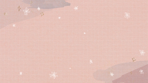 Shimmering stars on a watercolor grid
