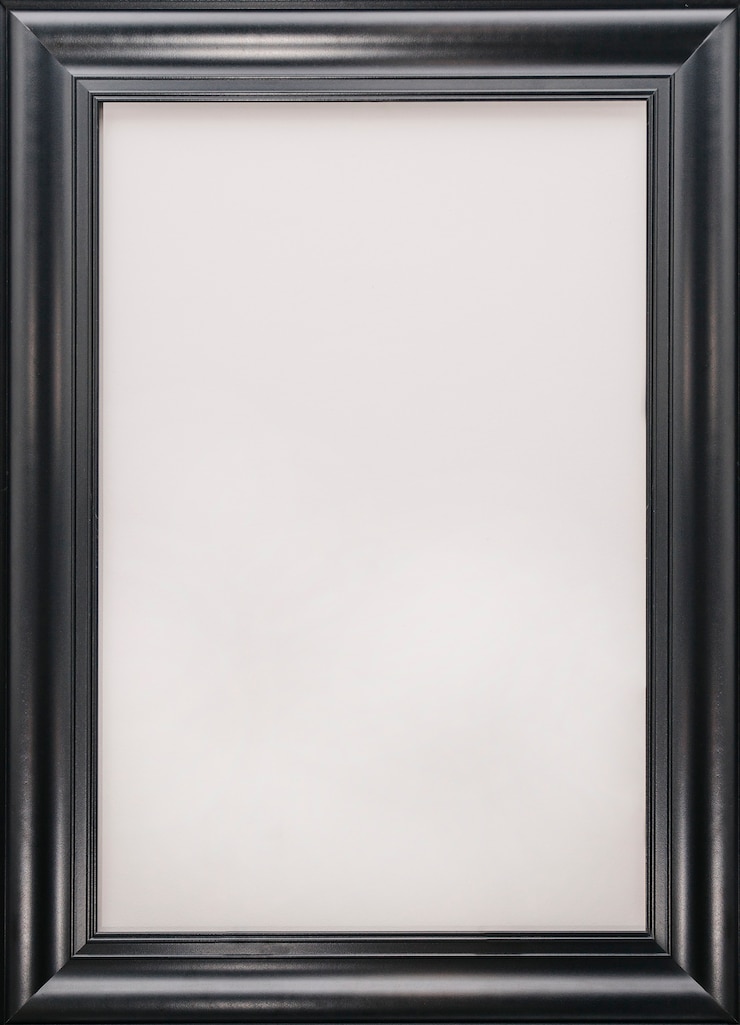 Free Photo shiny black frame