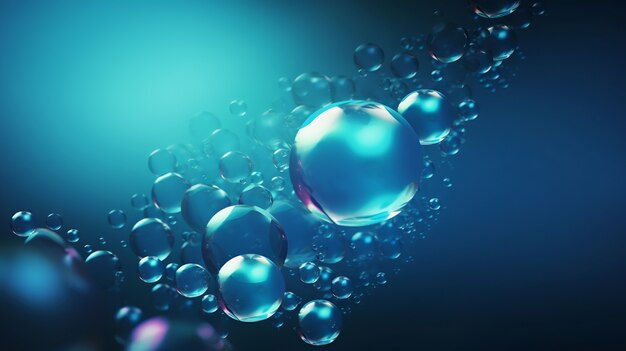 Shiny bubbles wallpaper