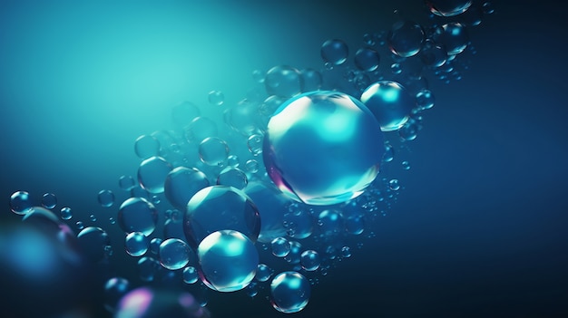 Shiny bubbles wallpaper