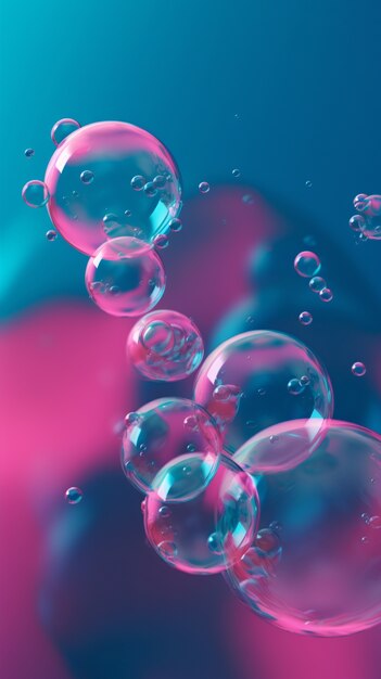 Shiny bubbles wallpaper