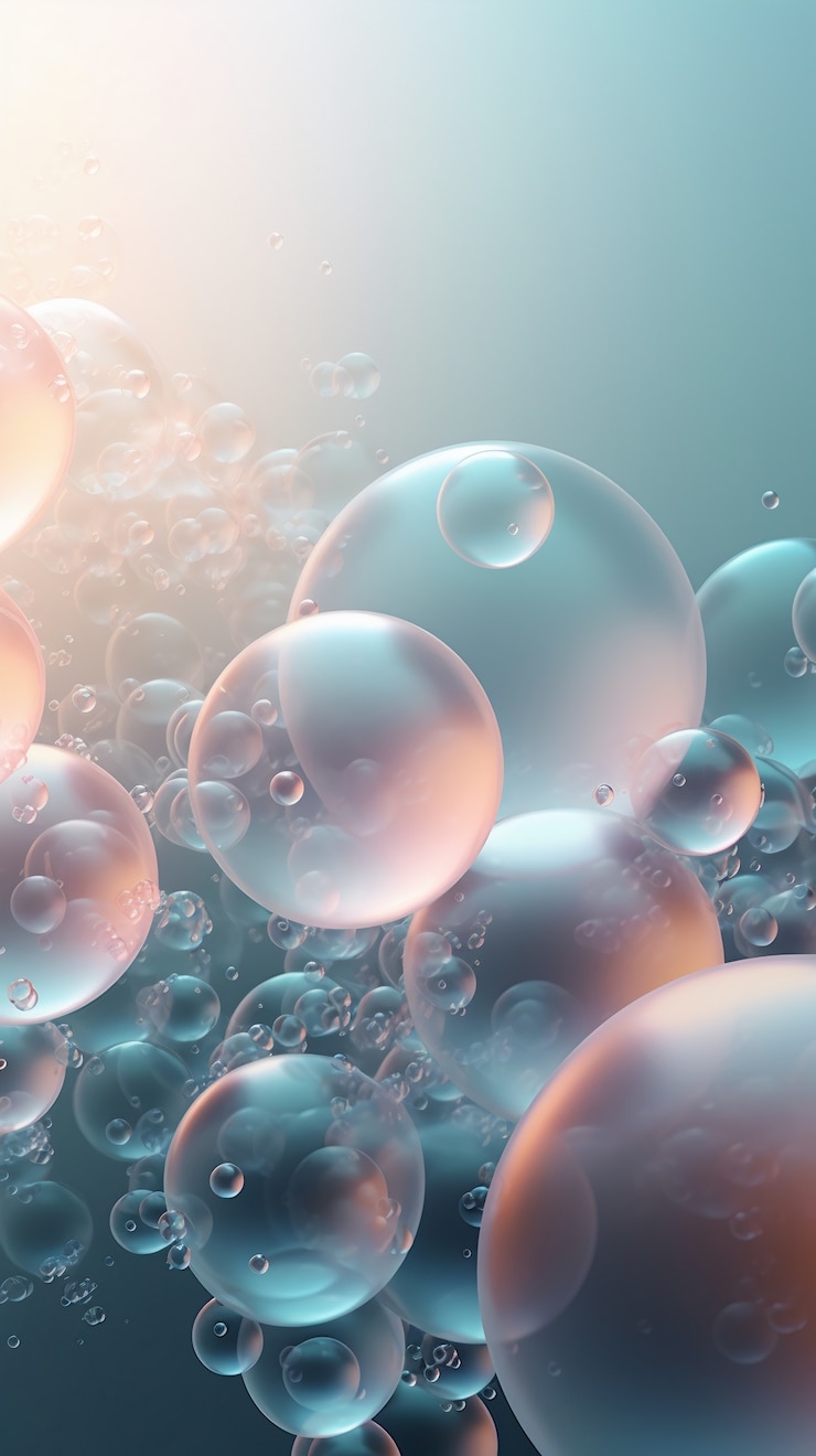 Free Photo shiny bubbles wallpaper