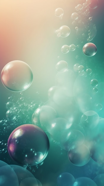 Shiny bubbles wallpaper