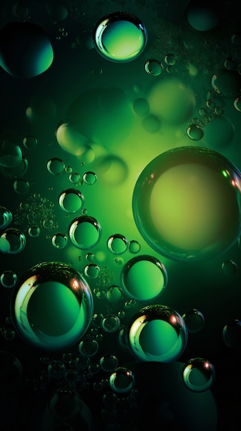 Free photo shiny bubbles wallpaper