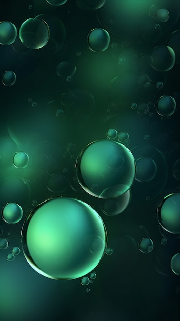 Free photo shiny bubbles wallpaper