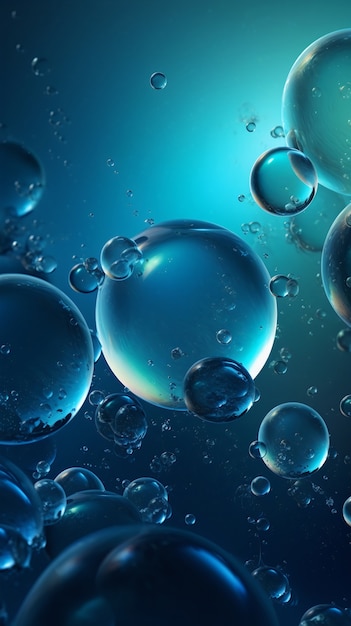 Shiny bubbles wallpaper