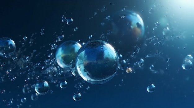 Shiny bubbles wallpaper