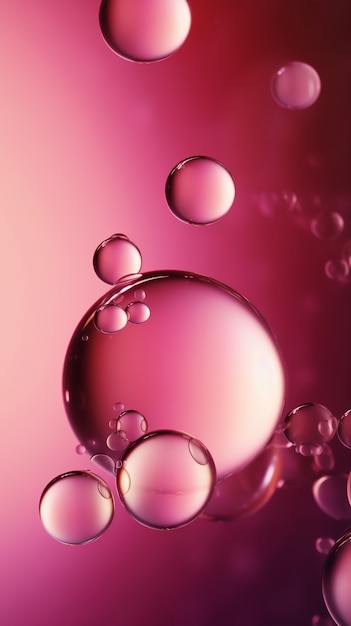 Free photo shiny bubbles wallpaper