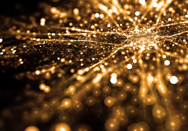 Shiny golden particles wallpaper