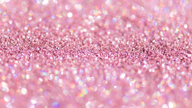 Free Photo shiny pink glitter textured background