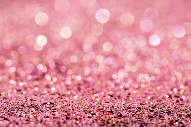 Shiny pink glitter