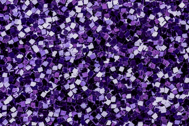Shiny purple sequins textured