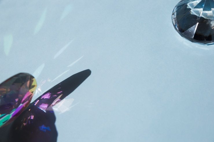 Free Photo shiny transparent jewel