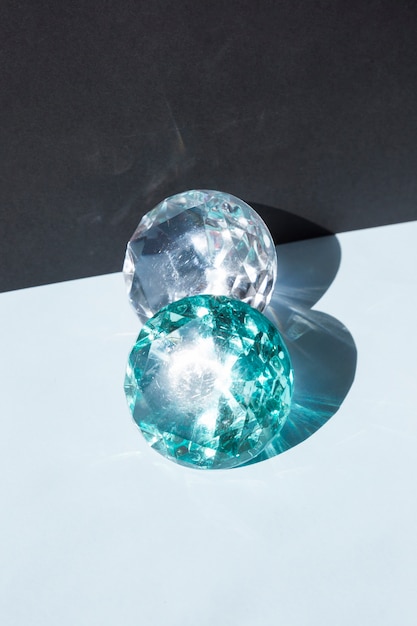 Shiny transparent jewel