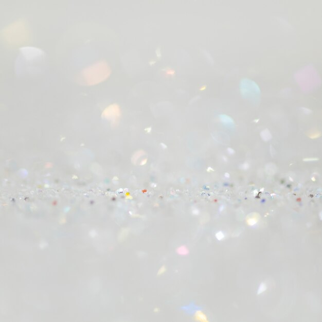 Shiny white glitter textured background