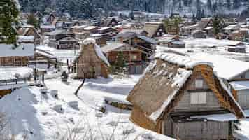 Foto gratuita shirakawa-go e gokayama