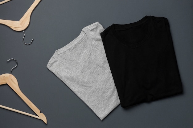 shirt mockup concept with plain clothing