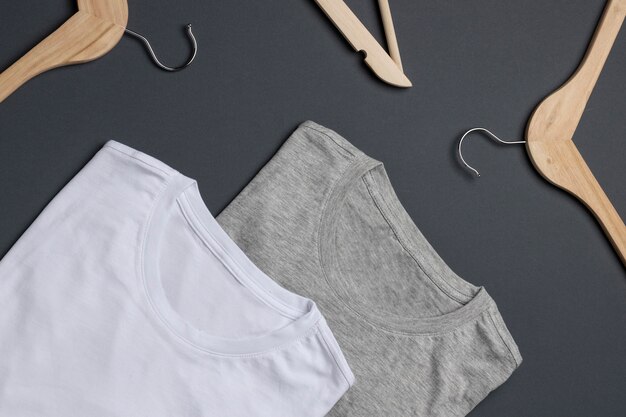 shirt mockup concept with plain clothing