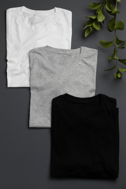 Shirt mockup concept with plain clothing