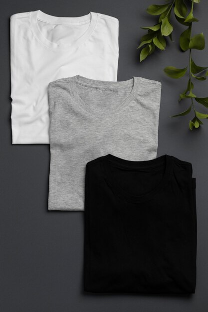 shirt mockup concept with plain clothing