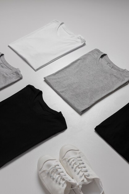shirt mockup concept with plain clothing