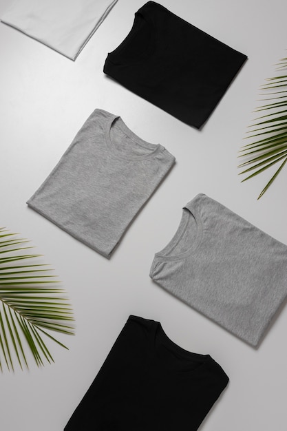shirt mockup concept with plain clothing