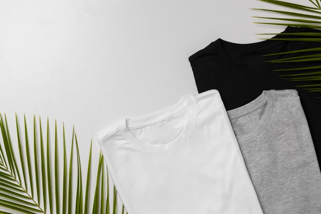 shirt mockup concept with plain clothing