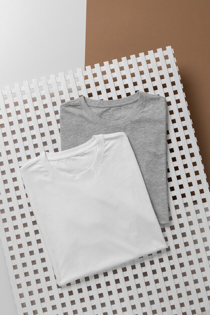 Shirt mockup concept with plain clothing