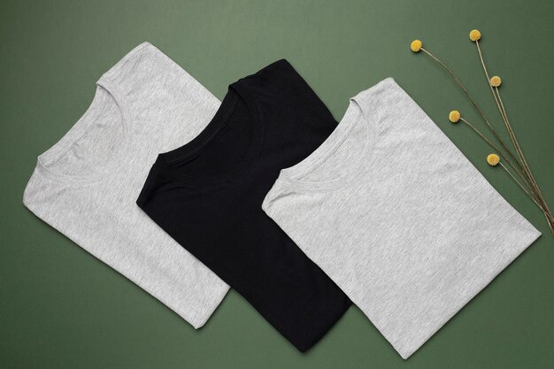 shirt mockup concept with plain clothing