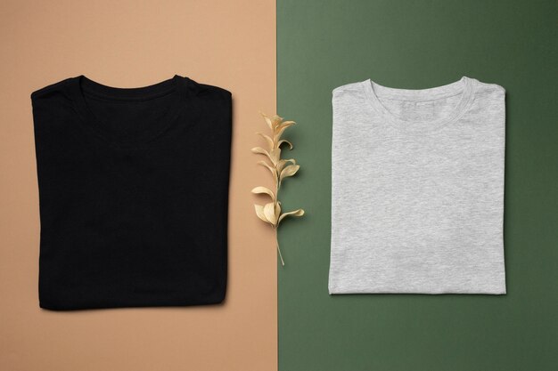 shirt mockup concept with plain clothing