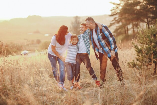 shirt pants family togetherness summertime