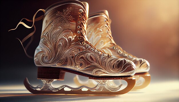 Shoe leather fashion men close up pair generative AI
