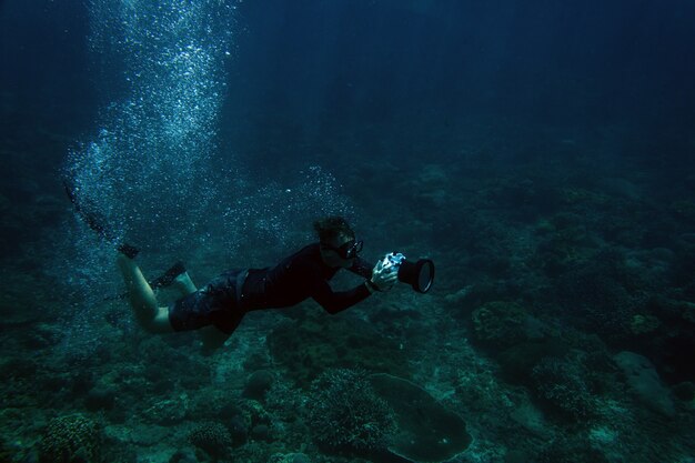 Shooting underwater