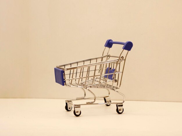 Shopping cart isolated on white background