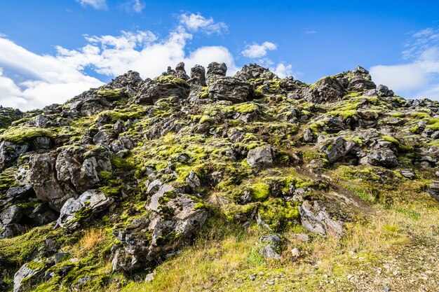 아이슬란드의 Landmannalaugar 국립 공원에서 촬영