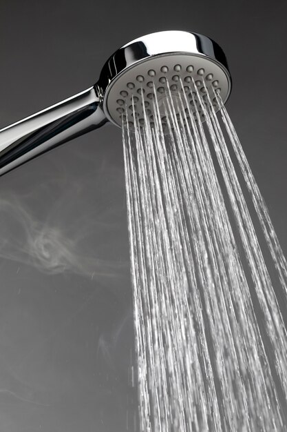 Shower head with hot water