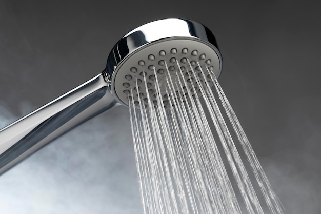 Shower head with hot water