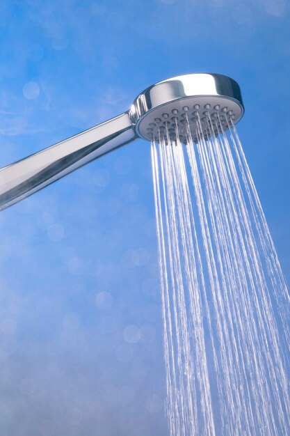 Shower head with hot water