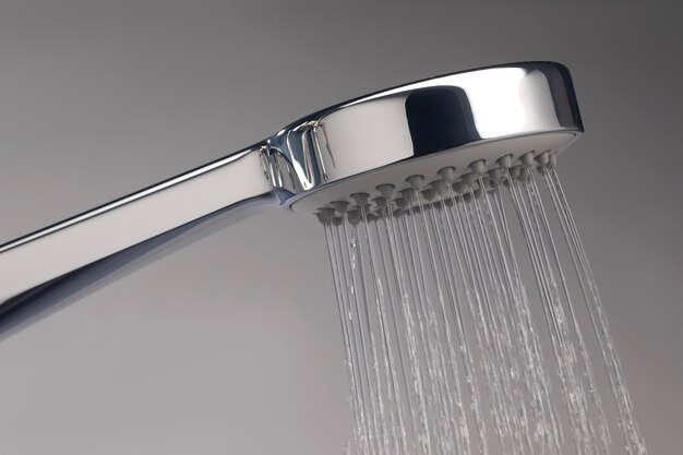 Shower head with hot water