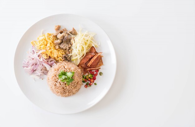 Shrimp-paste fried rice