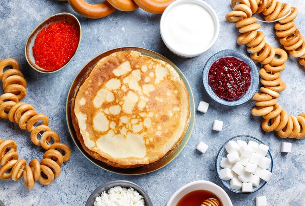 Shrovetide Maslenitsa festival meal